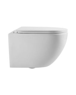 Унитаз подвесной Agger AT03100 безободковый, сиденье с микролифтом